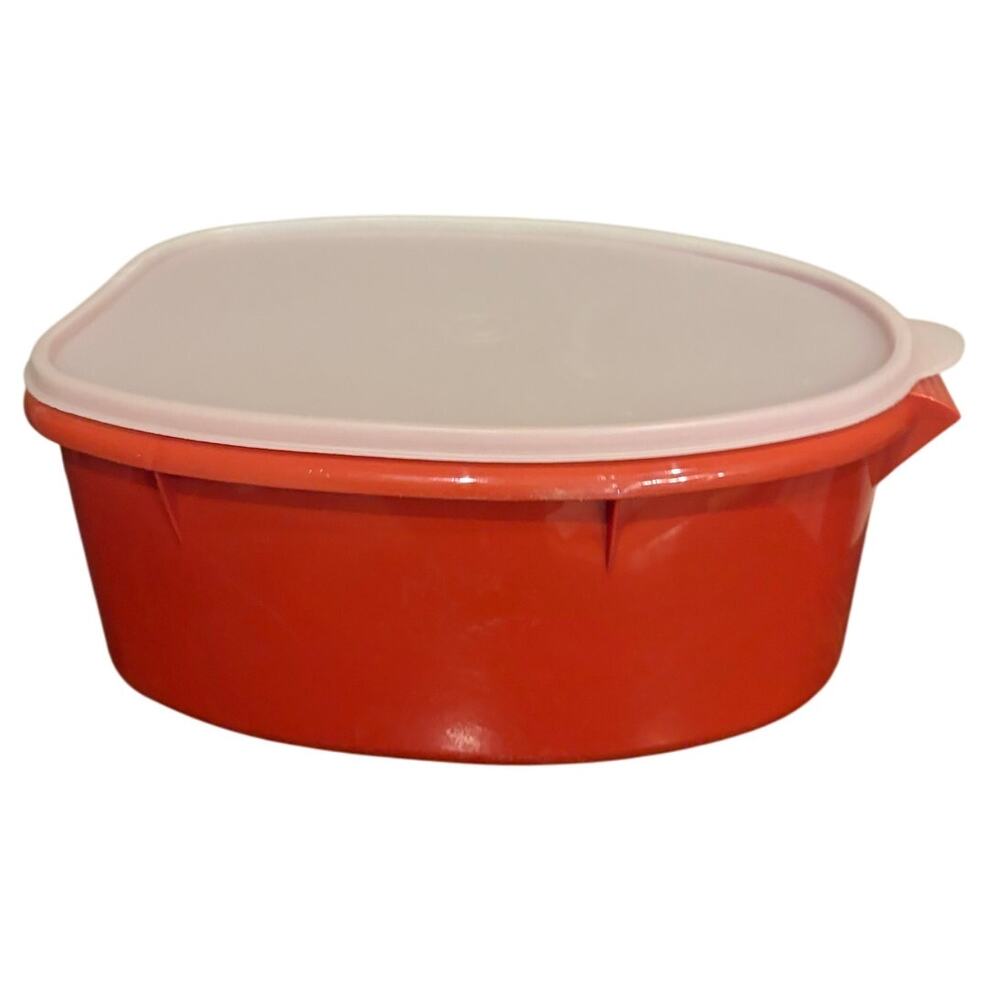 Vintage Tupperware 3 Pc. Flavor Savor Roast, Ham Keeper No.487-5 Good Used